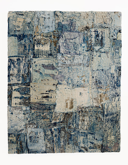 Antique Japanese Boro Edo Meiji Patchwork Distressed Fiber Textile Wall Art 004