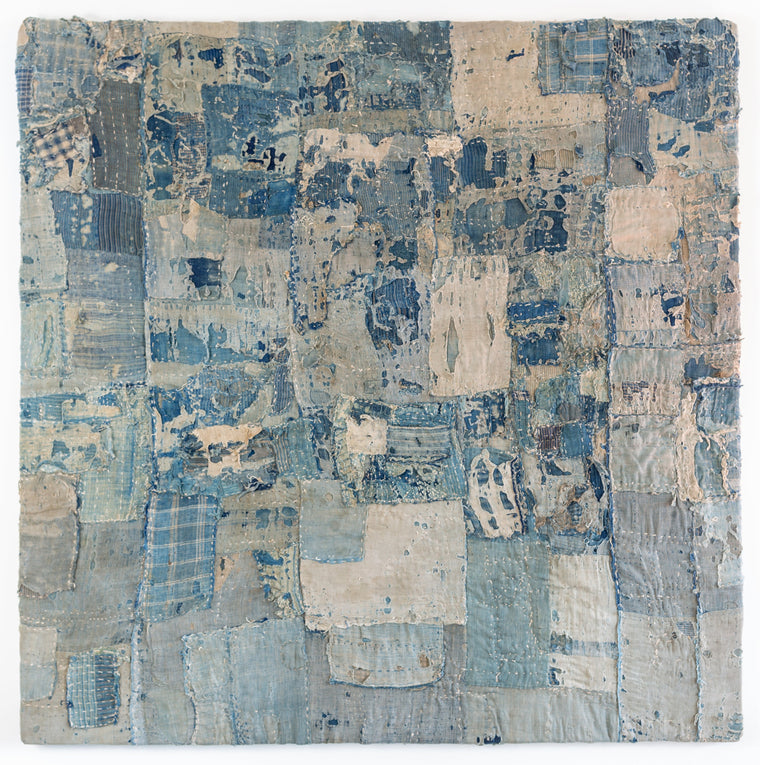 Antique Japanese Boro Patchwork Distressed Fiber Art 002