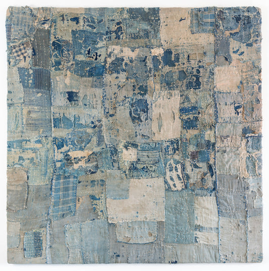 Antique Japanese Boro Patchwork Distressed Fiber Art 002