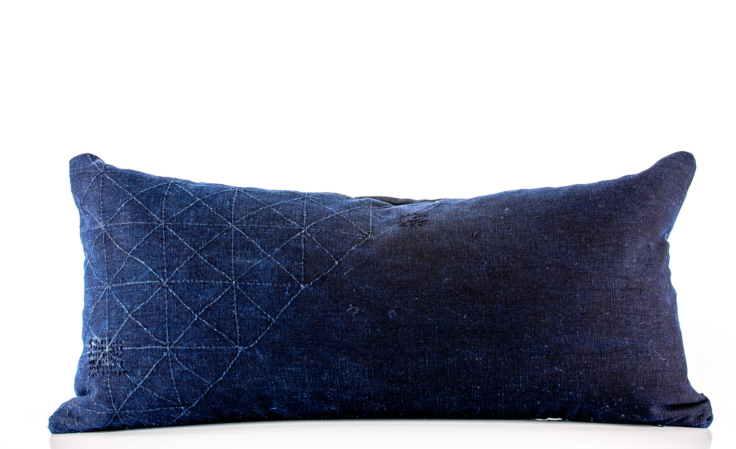 Antique Japanese Deep Indigo Sashiko Pillow