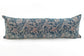 Antique Japanese Katazome Indigo Phoenix & Peonies Pillow